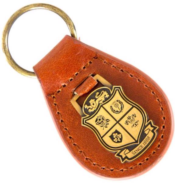 Lions Rugby Leather Fob Keyring 