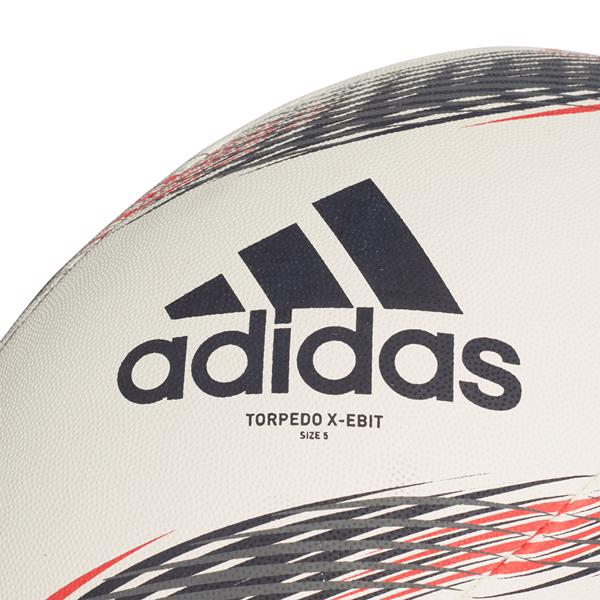 Adidas Torpedo XEbition Training Rugby Ball WHITE/RED SIZE 5 RUGBY BALLS