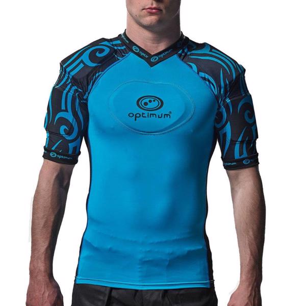 Optimum Razor Rugby Body Armour CYAN/BLACK - RUGBY BODY PROTECTION