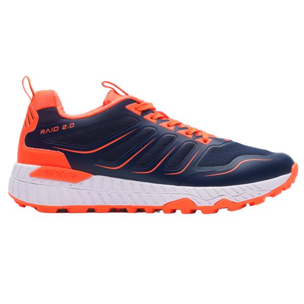 Grays RAID 2.0 Hockey Shoes NAVY/ORANGE 