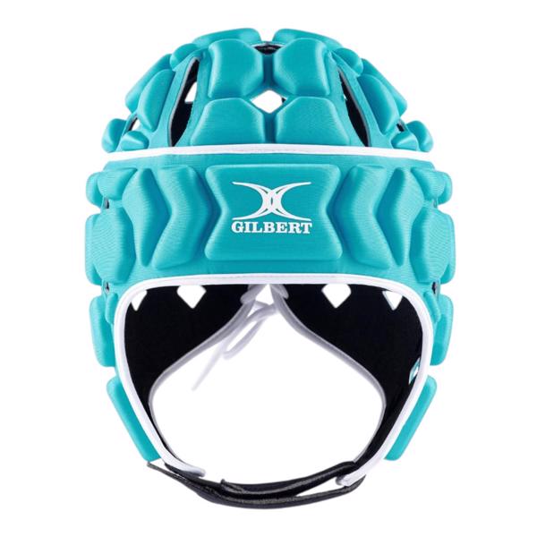 Gilbert Octane Rugby Headguard AQUA/WHITE% 