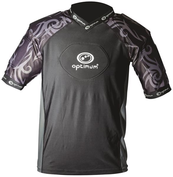 Optimum Razor Rugby Body Armour JUNIOR BLACK/SILVER RUGBY BODY PROTECTION