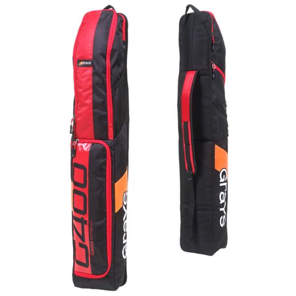 Grays G400 Hockey Kitbag BLACK/RED 