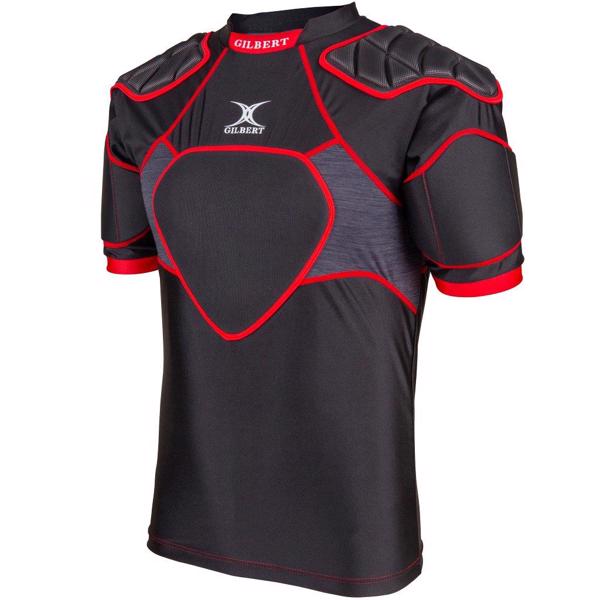Gilbert XP300 Rugby Body Armour BLACK/RE 