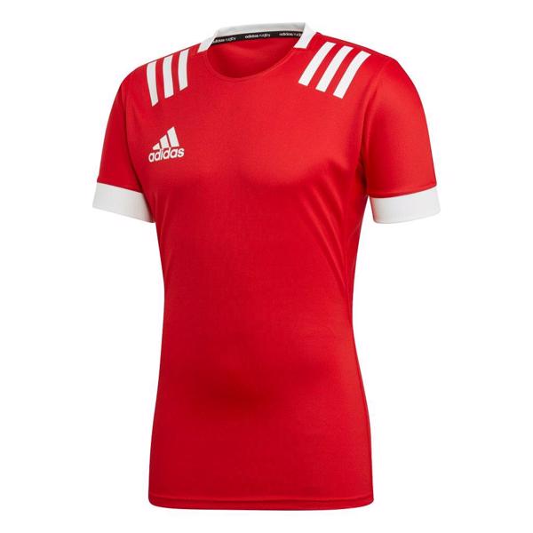 adidas 3 Stripe Fitted Rugby Jersey RE 