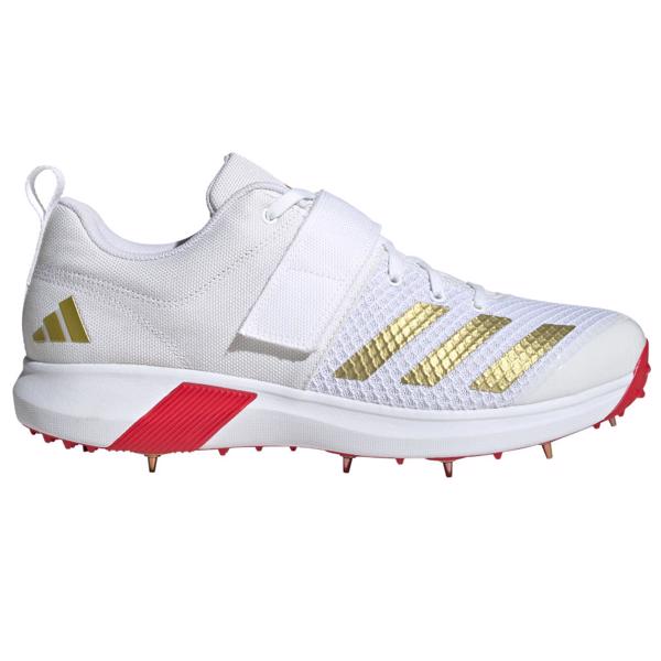 adidas Vector Spike Cricket Shoe RED/GOL 