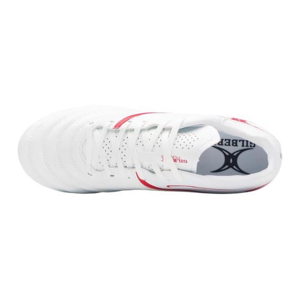 Gilbert SIDESTEP X20 Rugby Boots WHITE/R 