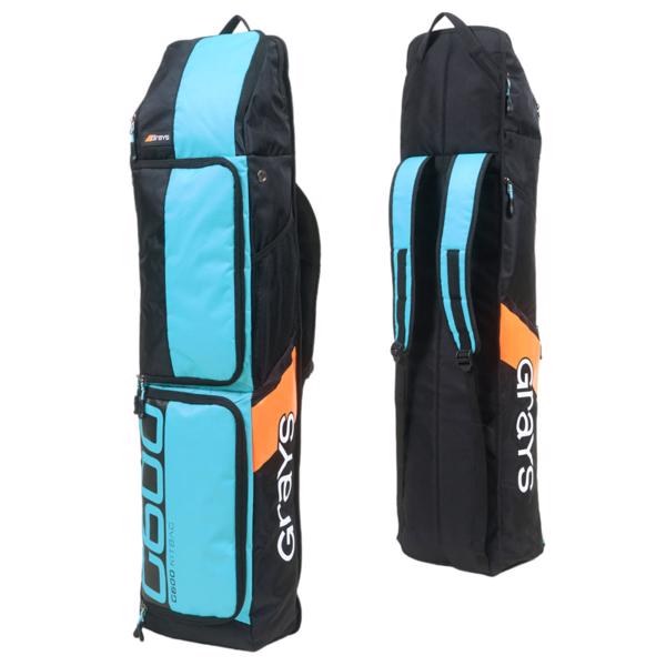 Grays G600 Hockey Kitbag BLACK/AQUA 