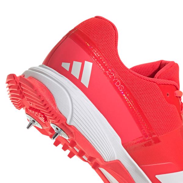 adidas 22YDS Spike Cricket Shoe RED/WHIT 