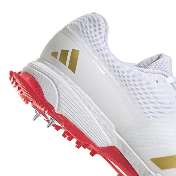 adidas 22YDS Spike Cricket Shoe RED/GOLD 