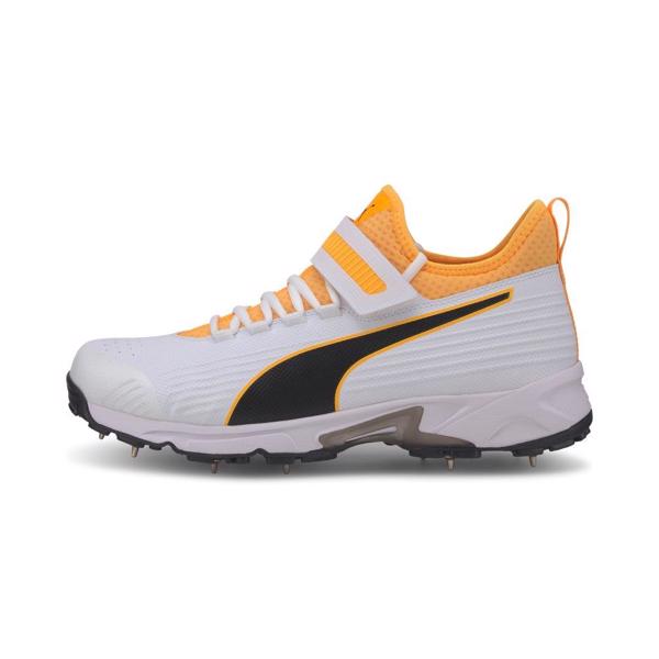 Puma 191 Cricket Bowling Shoe WHITE/ORANGE CRICKET SHOES