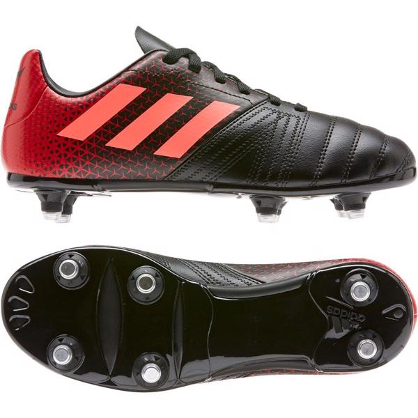 adidas ALL BLACKS SG Rugby Boots BLACK/SCARLET JUNIOR RUGBY BOOTS