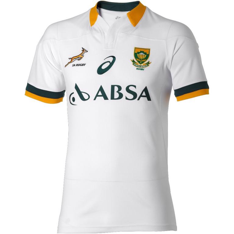 Asics Springboks Fan Away Rugby Jersey - RUGBY CLOTHING CLEARANCE