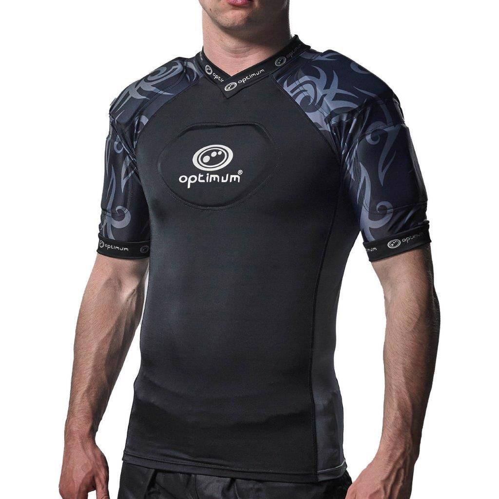 Optimum Razor Rugby Body Armour BLACK/SILVER - RUGBY BODY PROTECTION