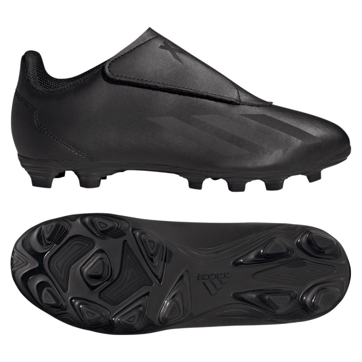 adidas X CRAZYFAST .4 Velcro FxG J Football Boots BLACK, JUNIOR