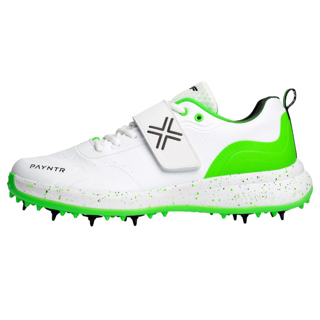 Payntr XPF-P6 Cricket Bowling Boot WHITE/GREEN