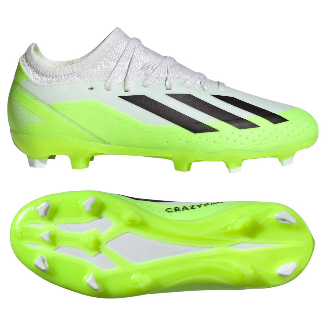 adidas X CRAZYFAST .3 FG J Football Boots WHITE, JUNIOR