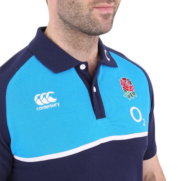 Small Canterbury England Rugby Cotton Training Polo Shirt