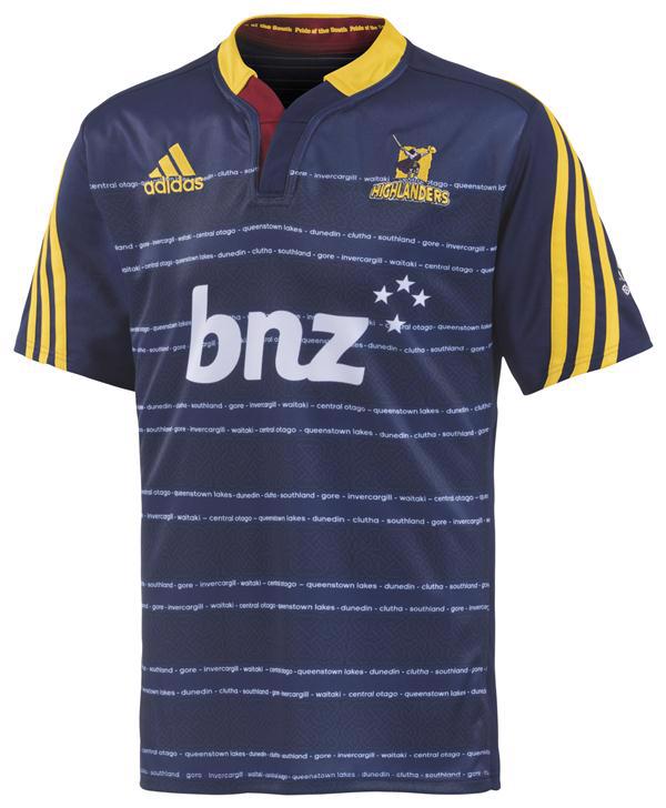 adidas Highlanders Home Short Sleeve Rugby Jersey