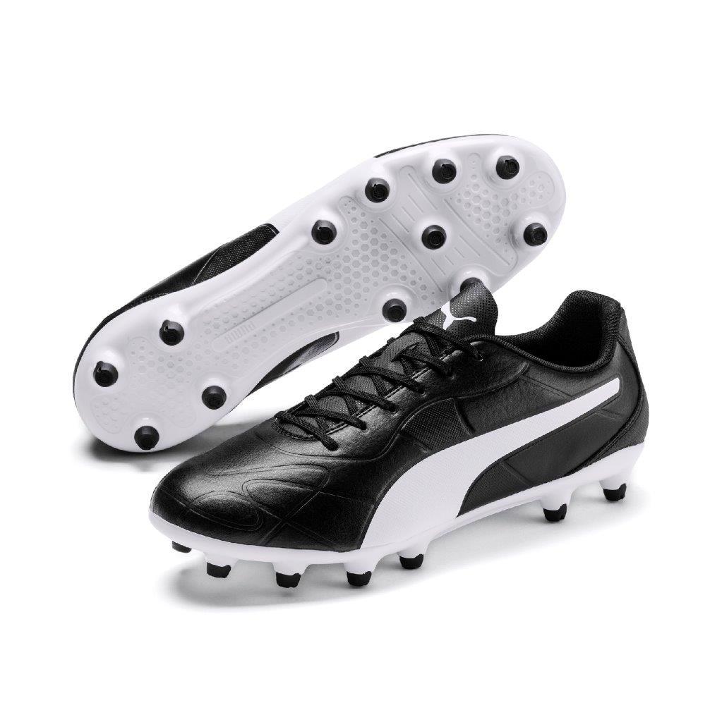 puma football boots black and white