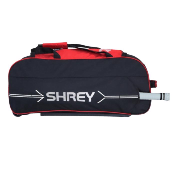 Shrey Ranger Cricket Wheelie Bag JUNIOR, BLACK/RED