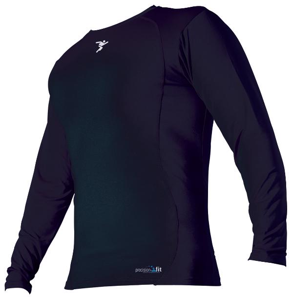 Precision Fit Crew Long Sleeve Base Layer BLACK