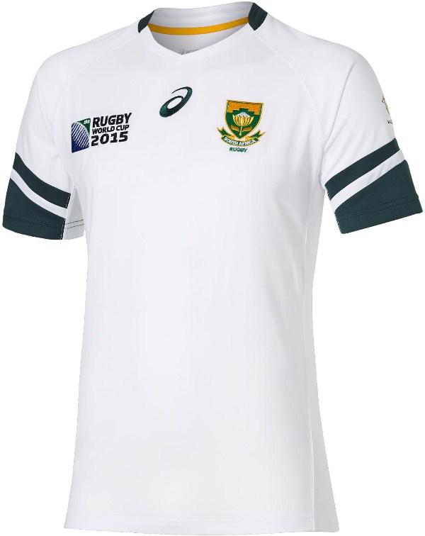 Asics RWC2015 Springboks Away Rugby Shirt - RUGBY CLOTHING CLEARANCE