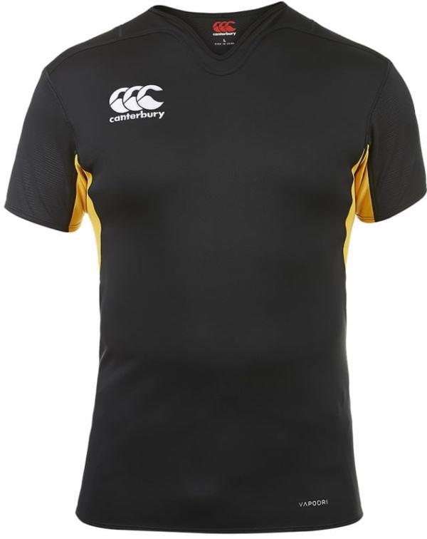 Canterbury Vapodri Challenge Rugby Jersey BLACK/GOLD