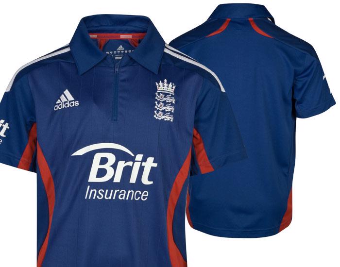 Spanning Mis zebra adidas 2012 England ODI Cricket Shirt - CRICKET SPECIAL OFFERS