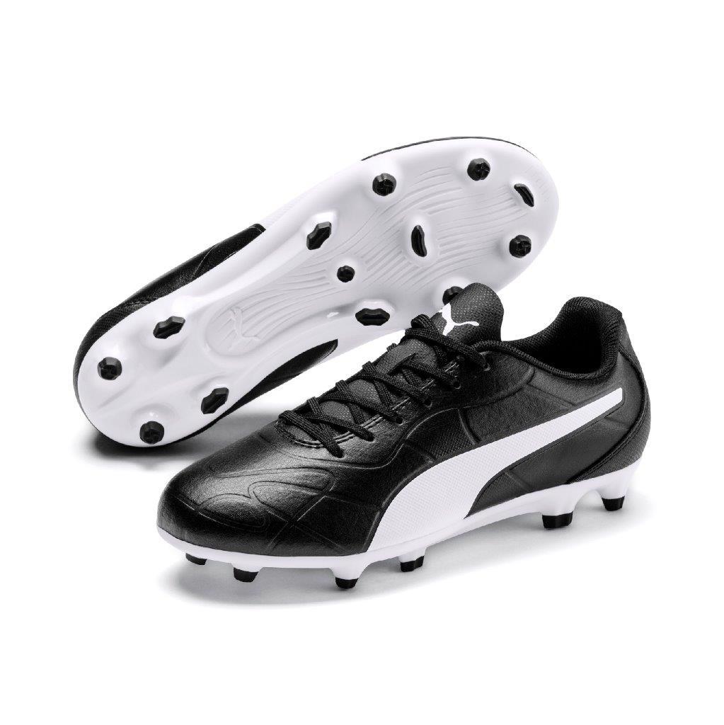 puma black and white football boots