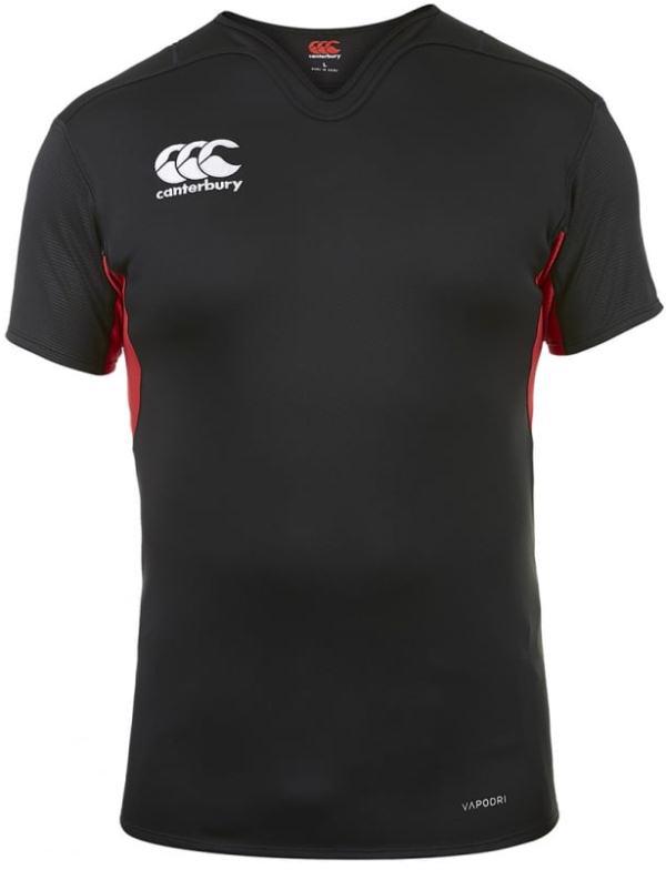 Canterbury Vapodri Challenge Rugby Jersey BLACK/RED - RUGBY CLOTHING