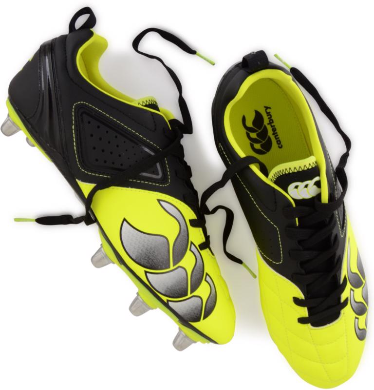 Canterbury Phoenix Club LCST Rugby Boots BLACK/SULPHUR CLEARANCE