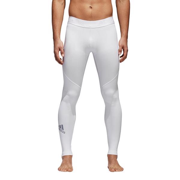 adidas Alphaskin Sport Long Tights WHITE - CLEARANCE CRICKET CLOTHING