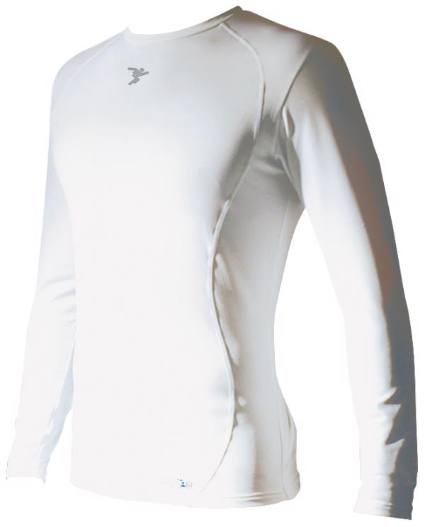 Precision Fit Crew Long Sleeve Base Layer JUNIOR WHITE