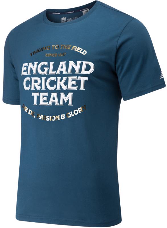 New Balance England Cricket Graphic Tee 3, BLUE