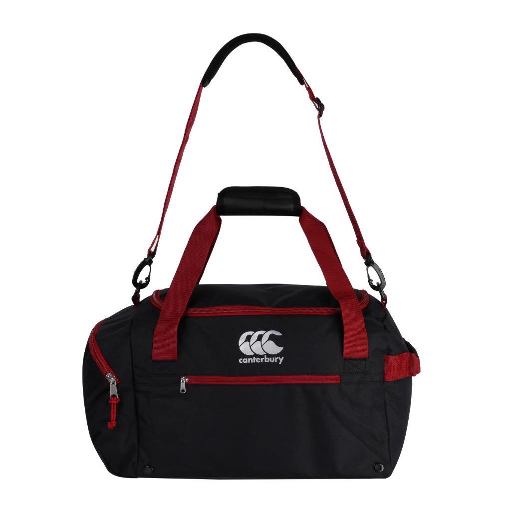 Canterbury Small Sports Bag BLACK/RED DHALIA - RUGBY BAGS