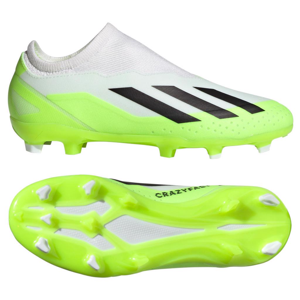 adidas X CRAZYFAST .3 LL FG J Football Boots WHITE, JUNIOR