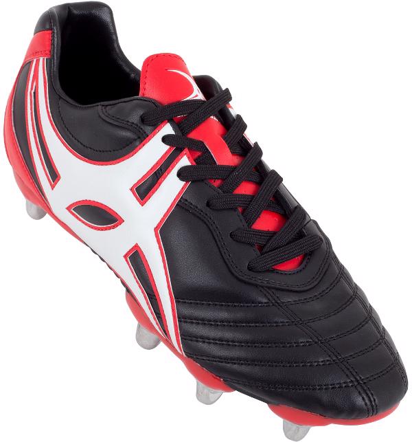 Gilbert Sidestep XV LCST 8 Stud Rugby Boot BLACK
