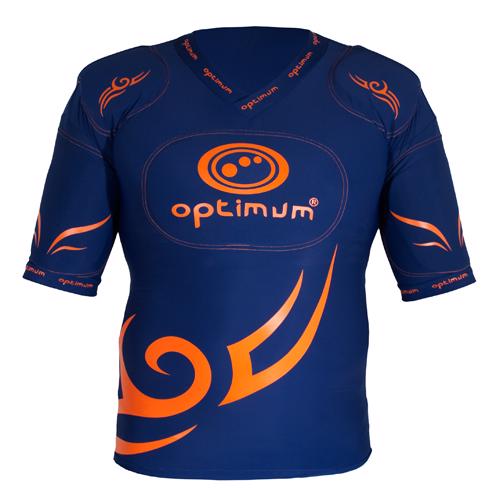 Optimum NAVY Tribal Five Pad Rugby Protective Top