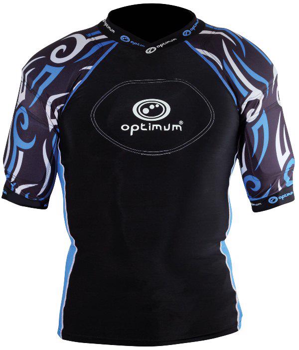 Optimum Razor Rugby Body Armour BLACK/BLUE - RUGBY BODY PROTECTION