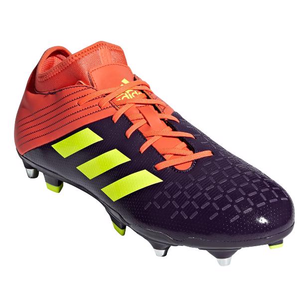 adidas MALICE ELITE SG Rugby Boots PURPLE/ORANGE - RUGBY BOOTS