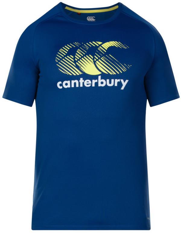 Canterbury Vapodri Poly Large Logo Tee ESTATE BLUE
