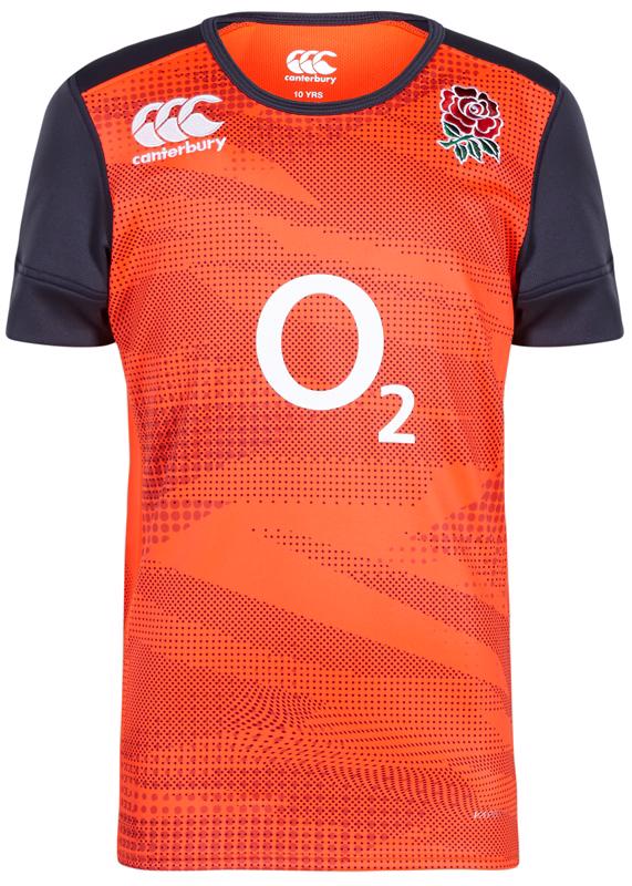 Canterbury England Rugby Training Pro Jersey RED SPARK