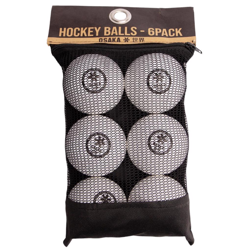 Osaka Dimple Hockey Balls (Pack of 6) WHITE
