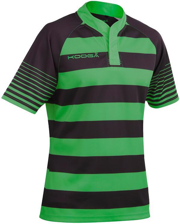 KOOGA tour rugby shirt black/green 