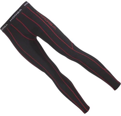 Kooga Power Pants Baselayer Tights, BLACK/RED