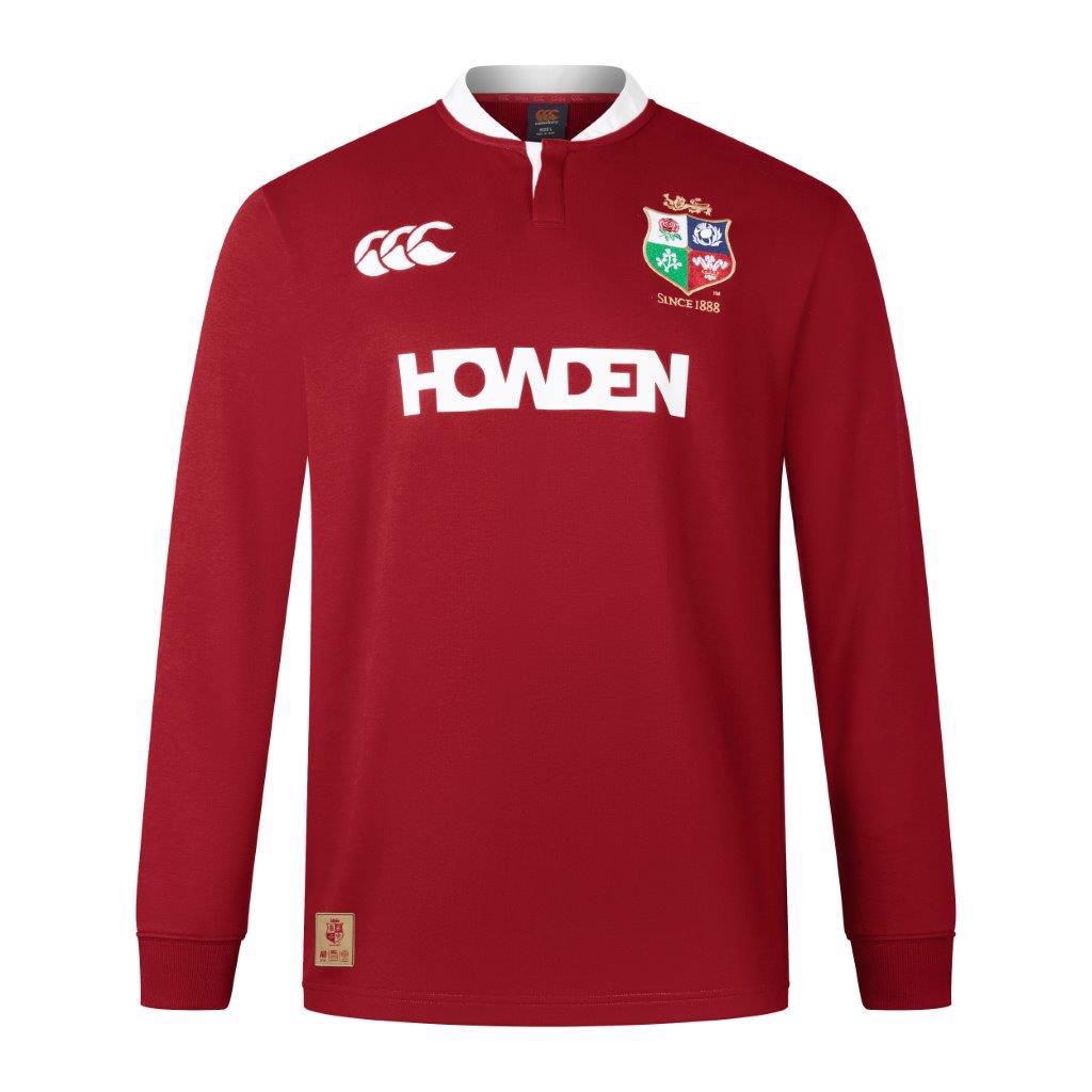 Canterbury British & Irish Lions LS Classic Rugby Jersey RED