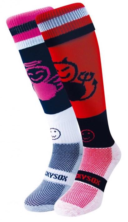 Wacky Sox Angel and Devil - RUGBY SOCKS