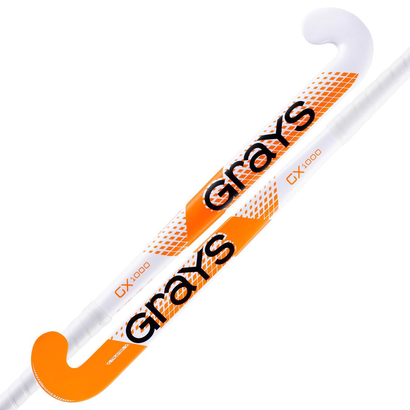 Grays GX1000 Ultrabow Hockey Stick WHITE/ORANGE, JUNIOR
