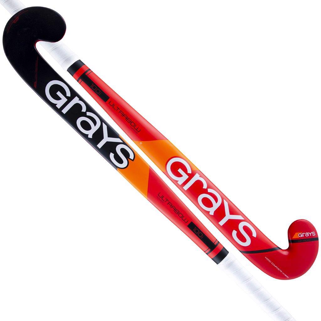 Grays 100i INDOOR Wooden Hockey Stick RED JUNIOR
